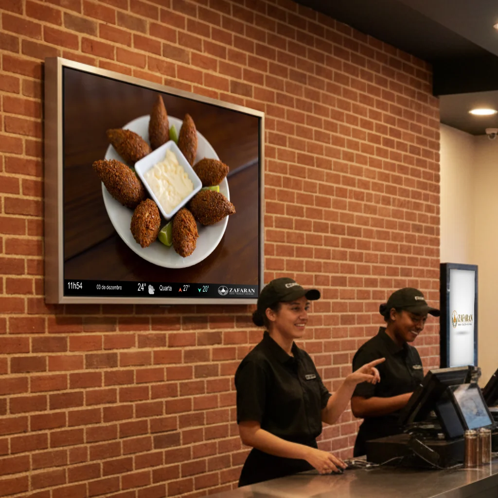 Exemplo de Menu Board Digital