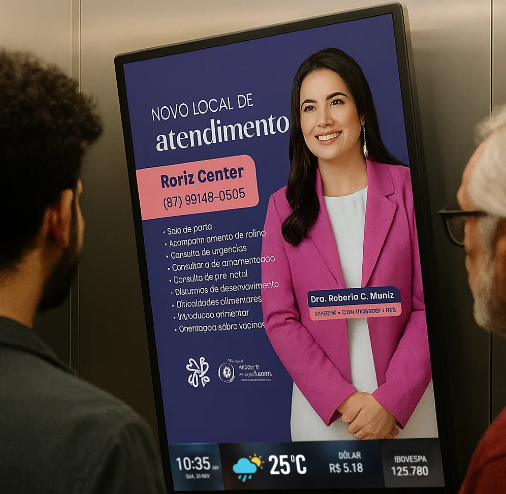 Exemplo de Sinalização Digital 3